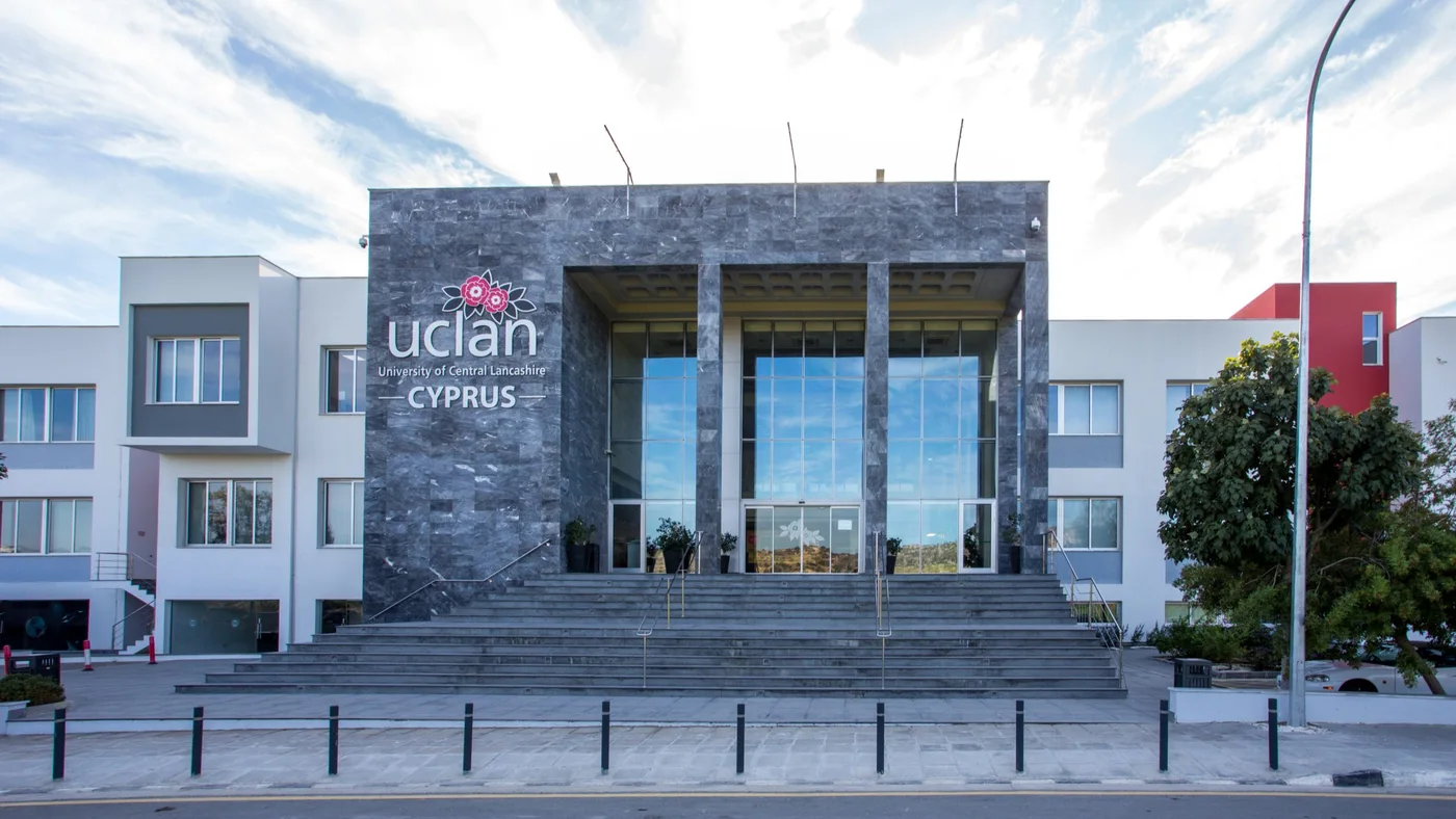 UCLan Cyprus campus entrance in Pyla, Cyprus
